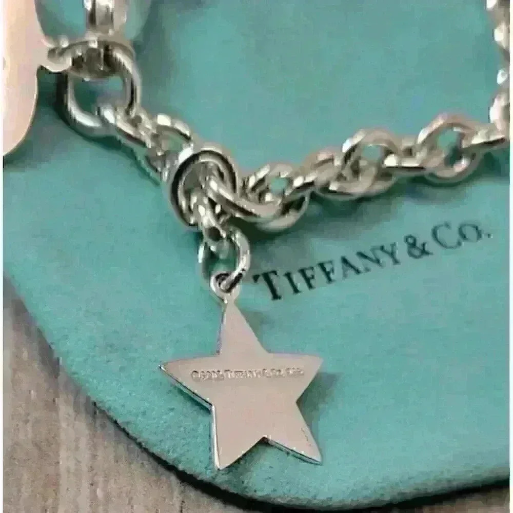 Tiffany & Co Sterling Silver Lancome Charm Bracelet - Picture 7 of 8